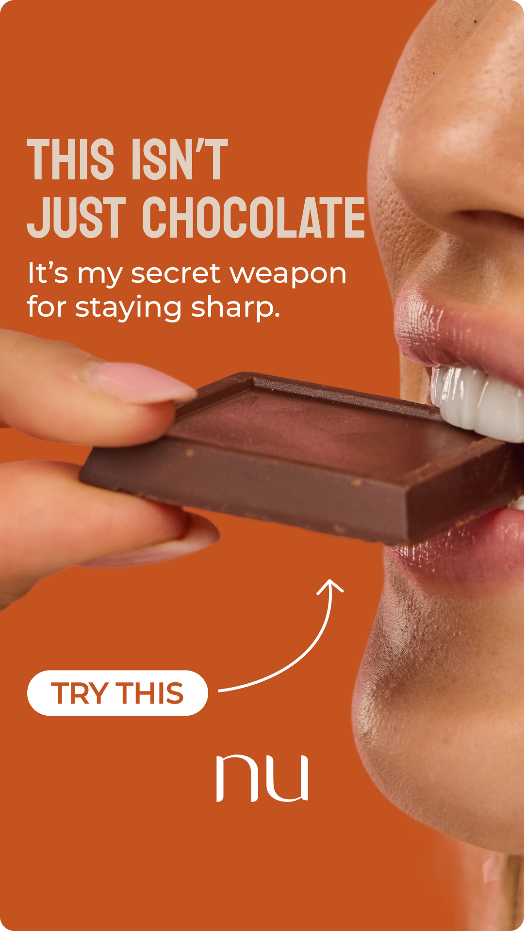 Chocolate square performance ad