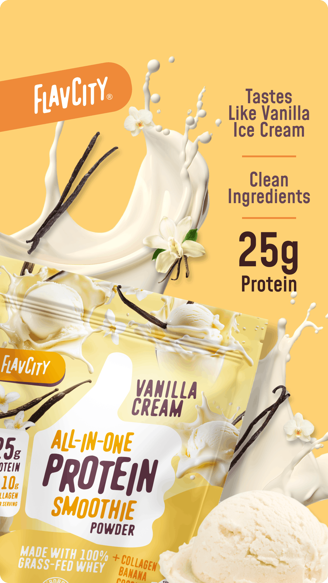 Vanilla Cream FlavCity protein